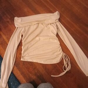 Tan long sleeve scrunch